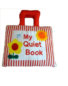 Storytime Quiet Book Stripe Red