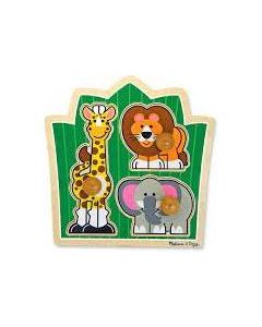 Melissa & Doug Jumbo Knob Jungle Friends