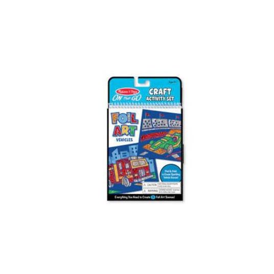 Melissa Doug Foil Art Vehicles d Wombats Toy Shop