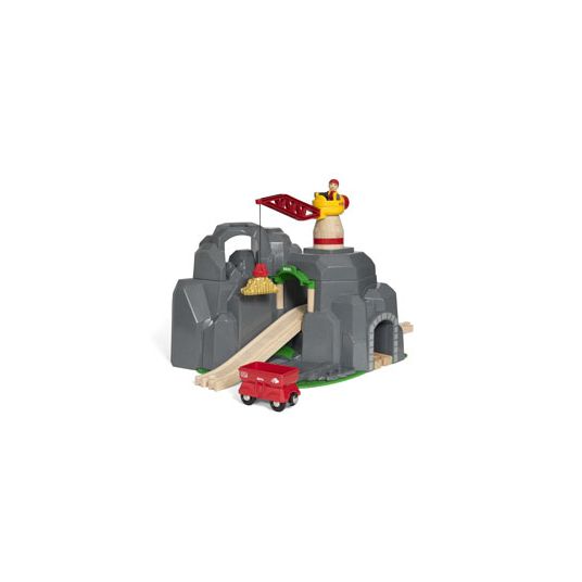 Brio Crane Mountain Tunnel 7pc (d) Wombats Toy Shop