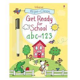 Usborne Wipe Clean Get Ready For School ABC & 123