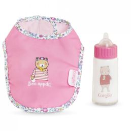 Corolle Bib & Magic Milk Bottle
