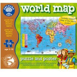 Orchard Toys 150pc World Map/poster (d)