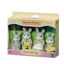 Sylvanian Cottontail Rabbit Family
