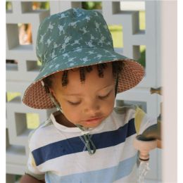 Acorn Frogs Wide Brim Bucket Hat Medium 52cm