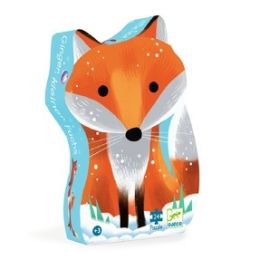 Djeco 24pc Silhouette Puzzle Little Fox