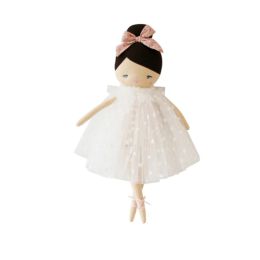 Alimrose Mia Doll 44cm White Flocked Heart Tulle