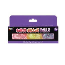 Sensory Sprouts Galaxy Glitter Balls Purple