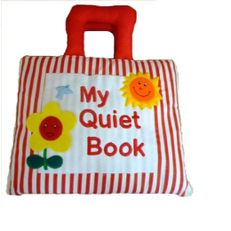 Storytime Quiet Book Stripe Red