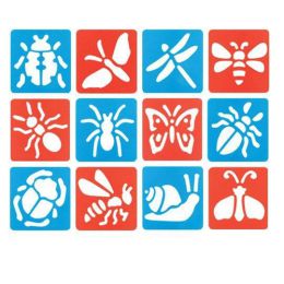 Minibeast Stencils 6.8 x 6.8cm Pack of 12 (d)