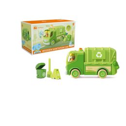 Wooden Recycle Truck With Sound & Light