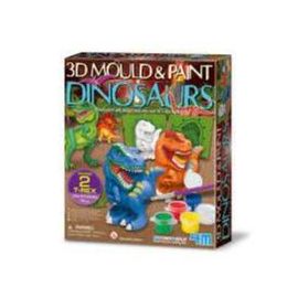 4m 3d Mould & Paint Dinosaurs