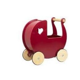 Moover Dolls Pram Classic Solid Red