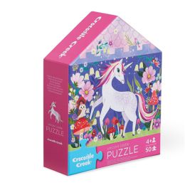 Crocodile Creek Flat House Puzzle 50 pc - Unicorn Castle