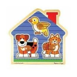 Melissa & Doug Jumbo Knob House Pets
