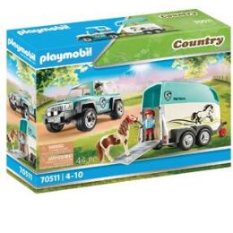 Playmobil Car with Pony Trailer