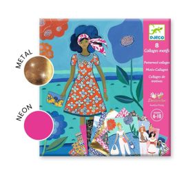 Djeco Wax Trend Fashion Patterned Collage