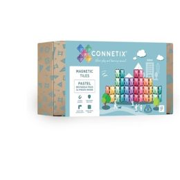 Connetix Magnetic Tiles Pastel Rectangle Pack 24pc