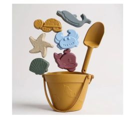Silicone Beach Bucket Set (Mustard)