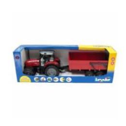 Bruder 1:16 Massey Ferguson 7480 With Trailer