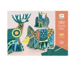 Djeco Scratch Cards Animal Folk