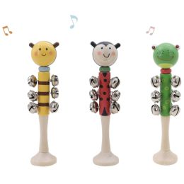 Wooden Bell Rings-Bee, Frog and Ladybug