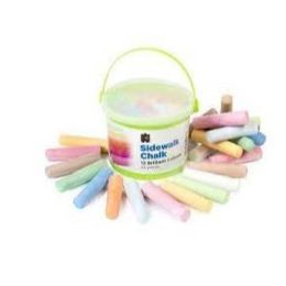 Sidewalk Chalk In Bucket (24)