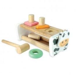 I'm Toy Cow Hammer & Peg Bench Pastel