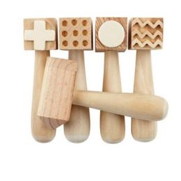 Wooden Pattern Hammers Pk 5