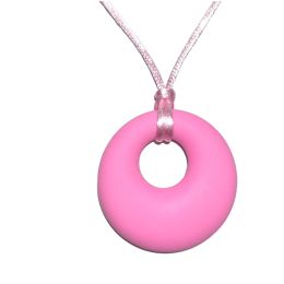Necklace Sensory Chew – Circle Pink