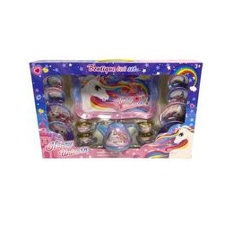 Pretty 15pc tin Tea Set Unicorn