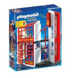 Playmobil Fire Station With Alarm (d)