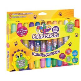 Little Brian Flip Paint Sticks 12 pk