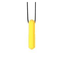 Gem Pendant Silicone Sensory Necklace Yellow
