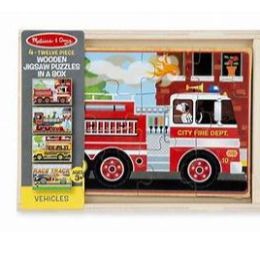 Melissa & Doug Vehicles Puzzles In A Box