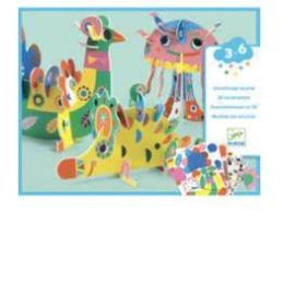 Djeco 3d Animals Construction Set