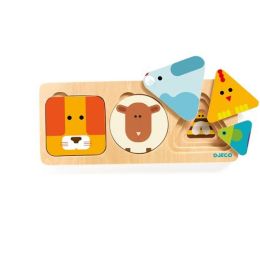 Djeco AnimaBasic Wooden Puzzle