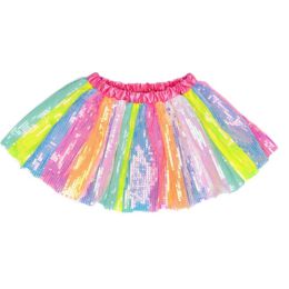 Great Pretenders Stripy Sequins Skirt Size 4-6