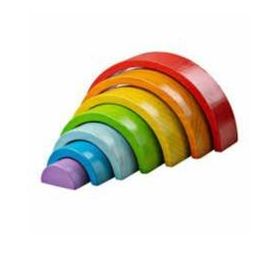 Big Jigs Wooden Stacking Rainbow Small