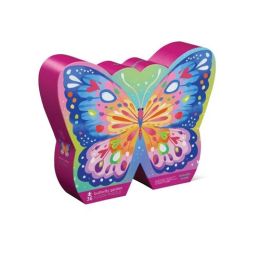 Crocodile Creek 36pc Foil Floor Puzzle Butterfly Garden