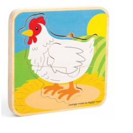 Bigjigs Lifecycle Chicken Puzzle