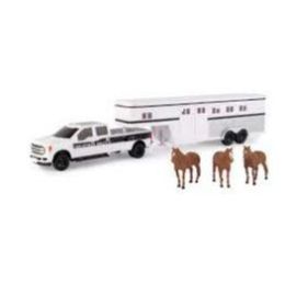 1:32 Ford F350 Pickup With Horses & Trailer