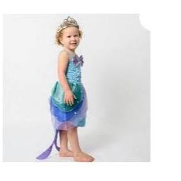 Aqua Mermaid Dress Lavender Large