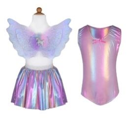 Pink Bodysuit With Pastel Magical Unicorn Skirt Set