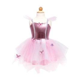 Great Pretender's Pink Butterfly Dress With Headpiece Size 5-6