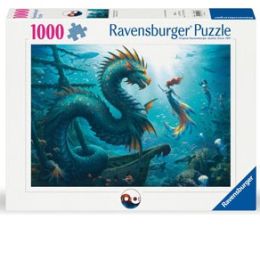 Ravensburger 1000pc Enchanted Depths: Dragon, Mermaid