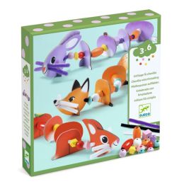 Djeco Threading Cute Animals Activity