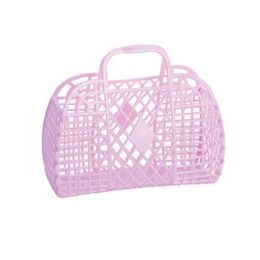 Sun Jellies Retro Basket Lilac 25cmx22cmx11cm