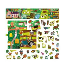 Headu Puzzle + Stickers The Farm