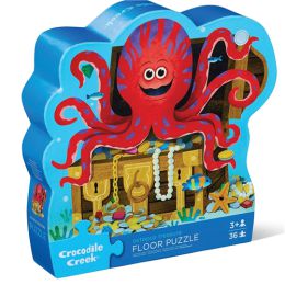 Crocodile Creek Classic Floor Puzzle 36 pc Octopus Treasure